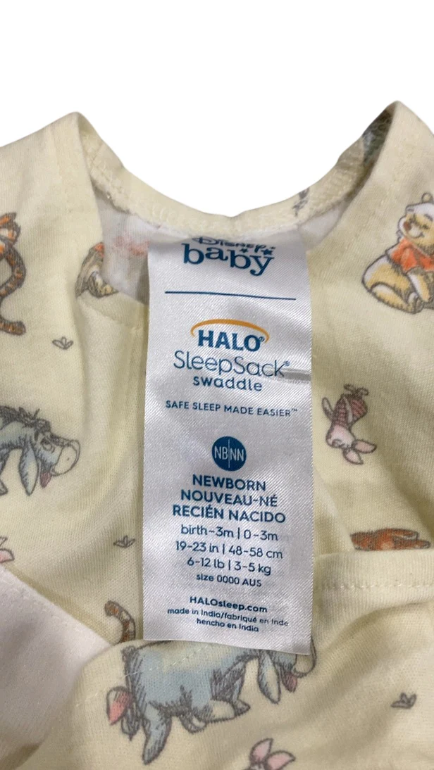 Halo SleepSack Swaddle, Newborn, Winnie Frolic - Image 3
