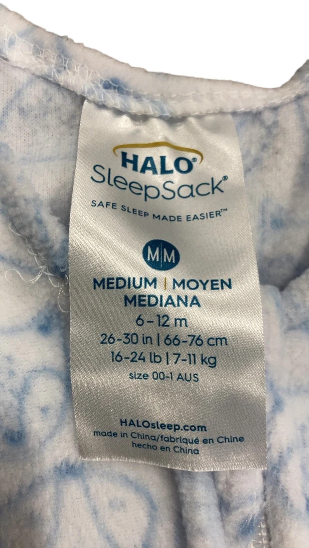 Halo Sleepsack Wearable Blanket, Medium (6-12 Months), Fox Faces - Image 3