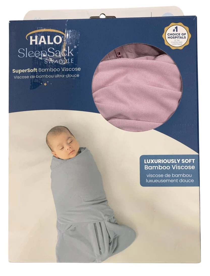 Halo SuperSoft SleepSack Swaddle, Mauve, Newborn - Image 2