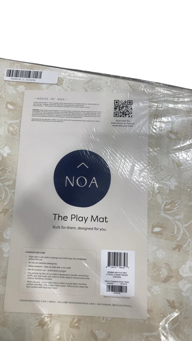 House of Noa Little Nomad Play Mat, 4x6', Gemma, Chateau - Image 4