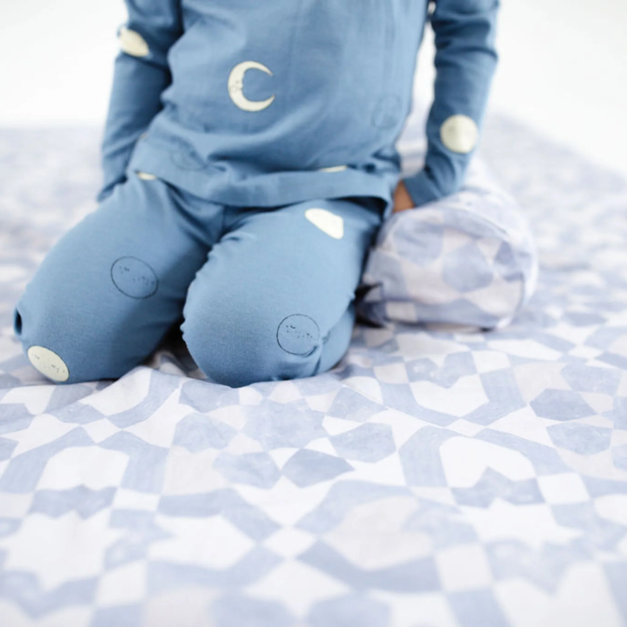 Toki Mats Padded Play Mat, Blue Tile Mat - Image 7