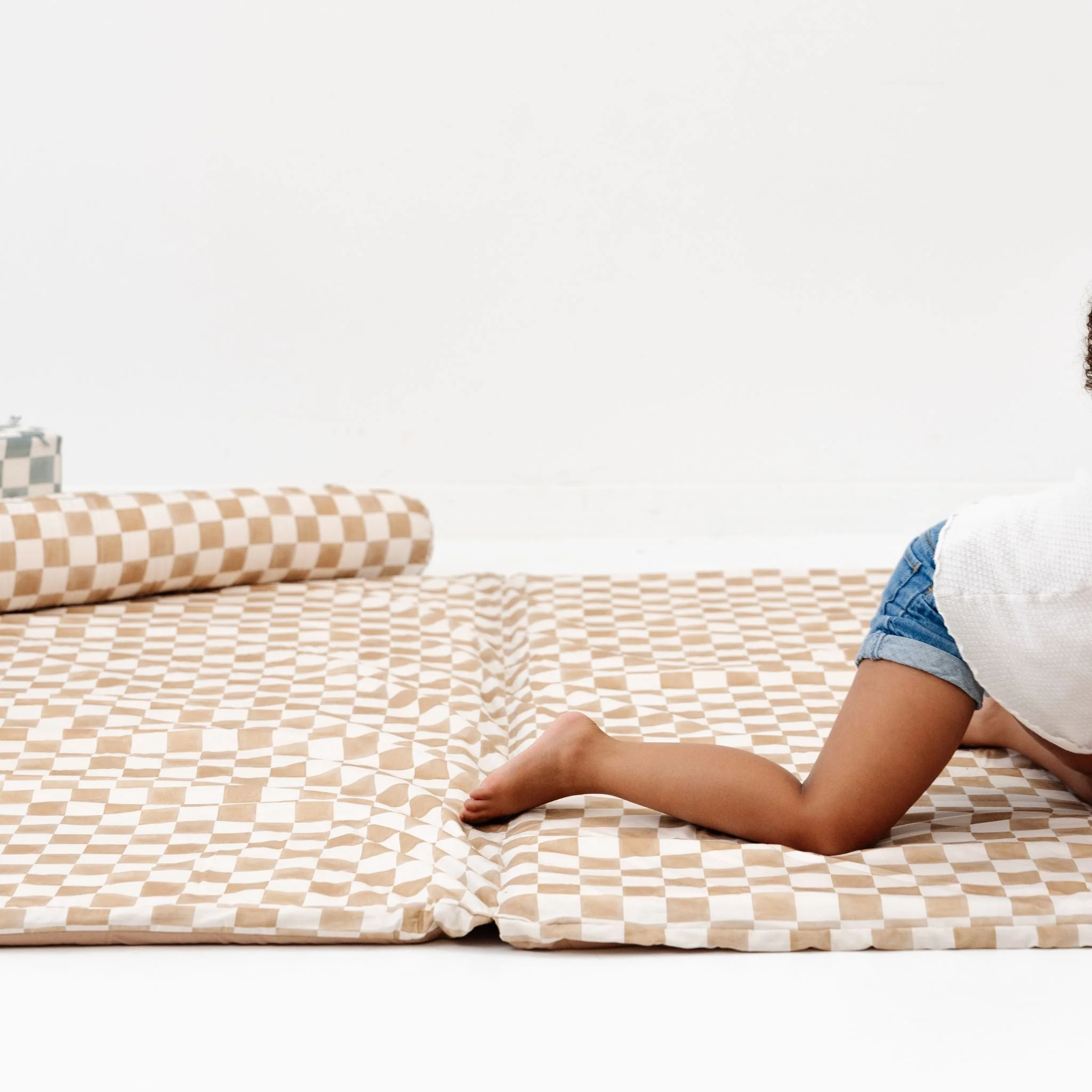 Toki Kids Checker Toffee Organic Cotton Cover - Image 11