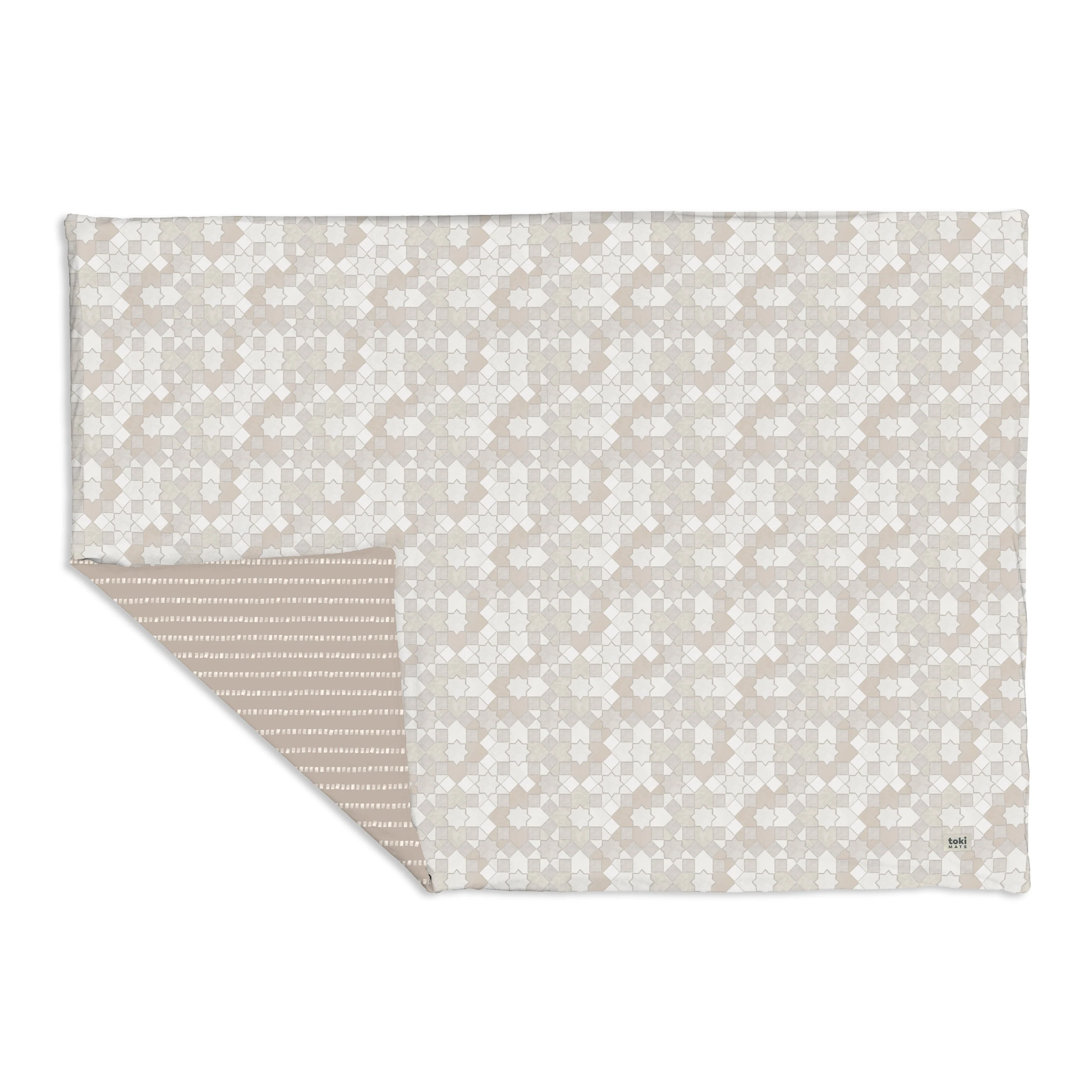 Toki Mats Padded Play Mat, Grey Mosaic Mat, Multiple Sizes - Image 2