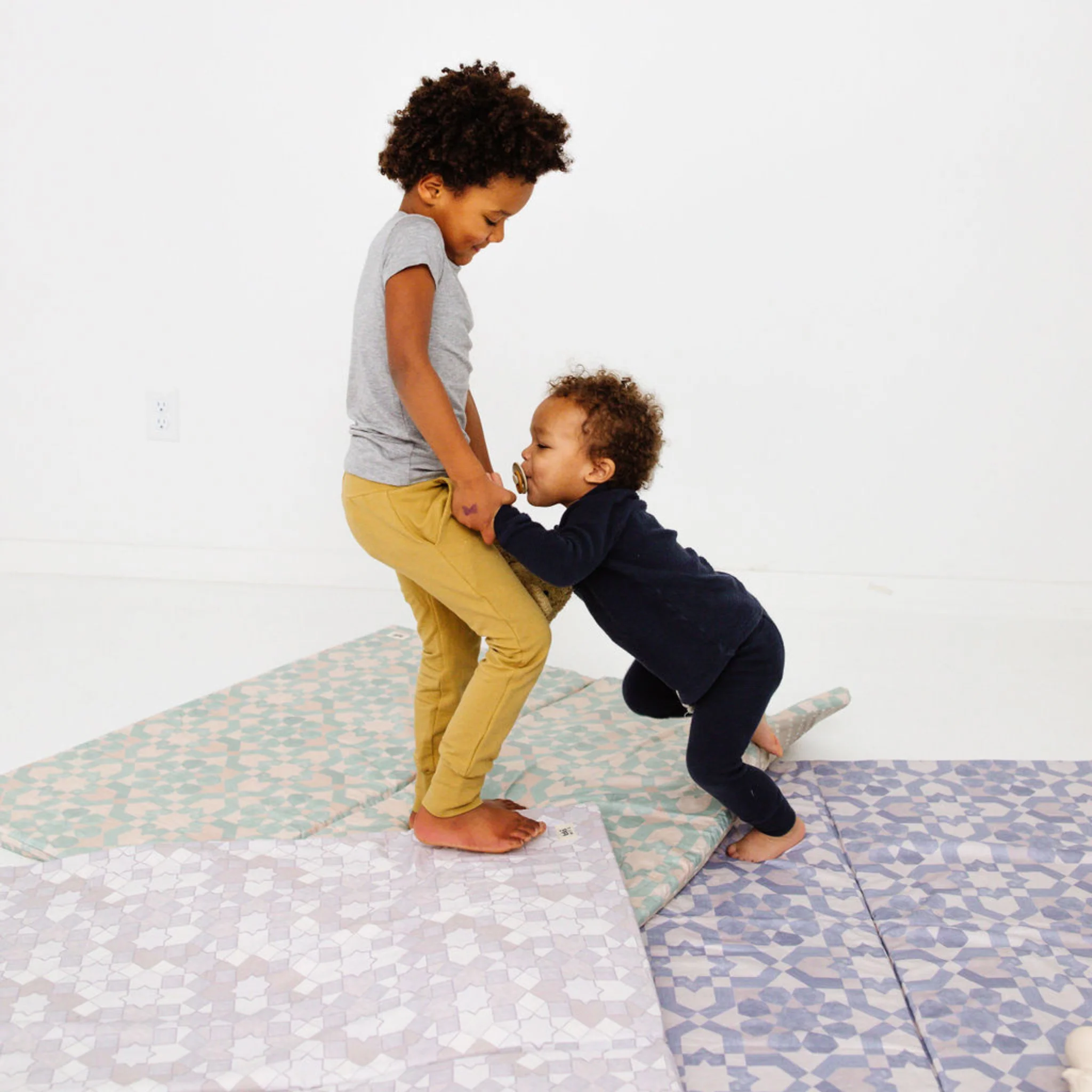 Toki Mats Padded Play Mat, Grey Mosaic Mat, Multiple Sizes - Image 43