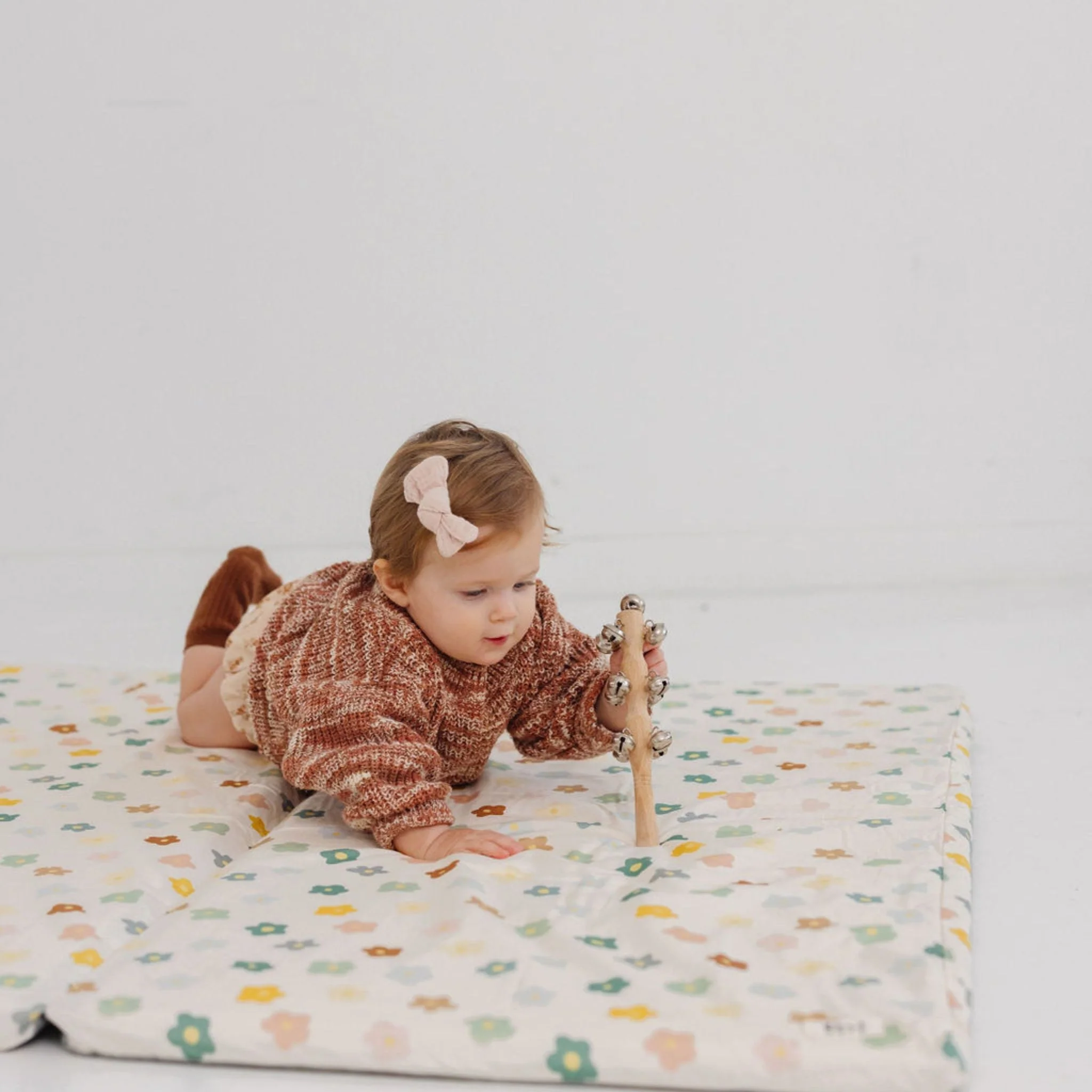 Toki Kids Playful Posies Organic Cotton Mat - Image 11