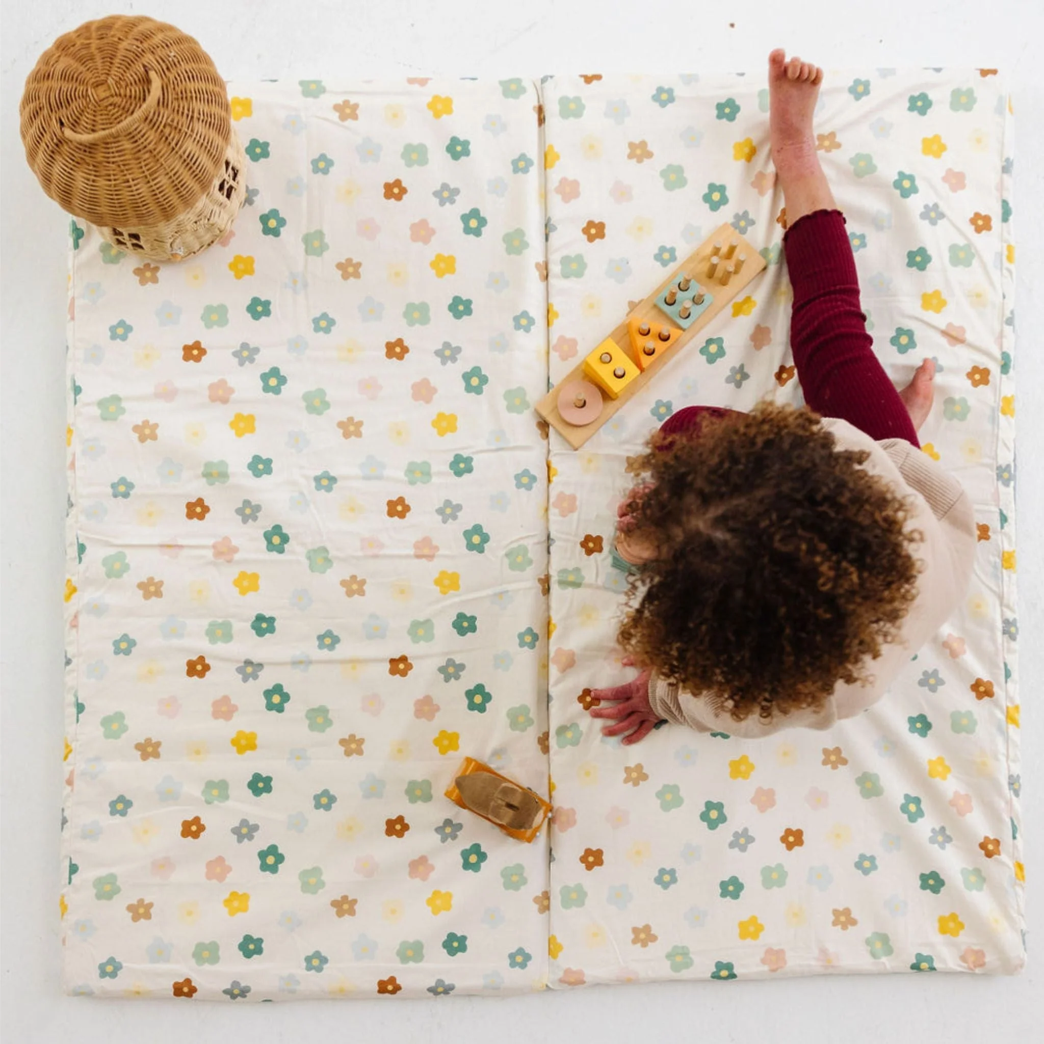 Toki Kids Playful Posies Organic Cotton Mat - Image 9