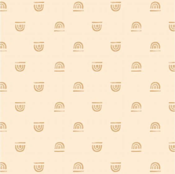 Toki Mats Padded Play Mat, Rainbow Stamp in Cream, Multiple Sizes - Image 5