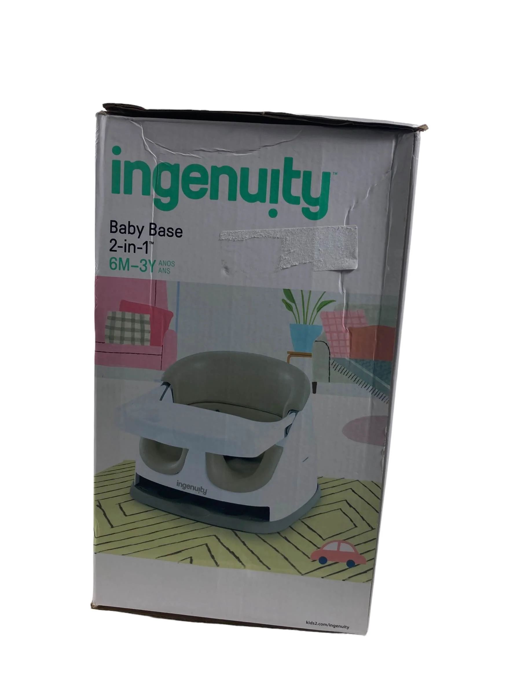 Ingenuity Baby Base 2-in-1 Booster Seat, Cashmere - Image 2