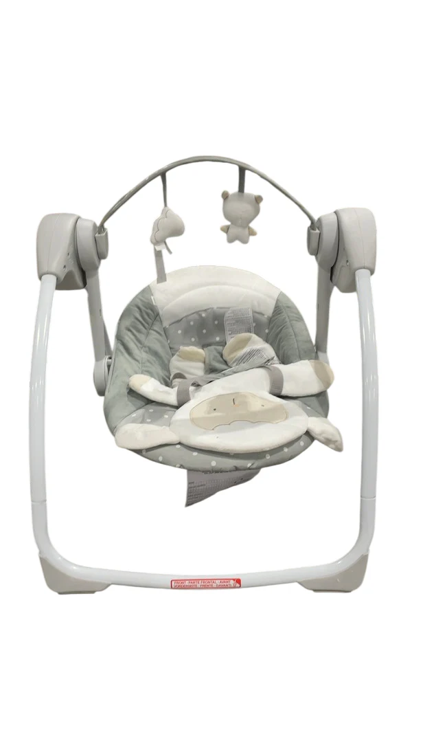 Ingenuity Comfort 2 Go Compact Portable Baby Swing, Cuddle Lamb - Image 3
