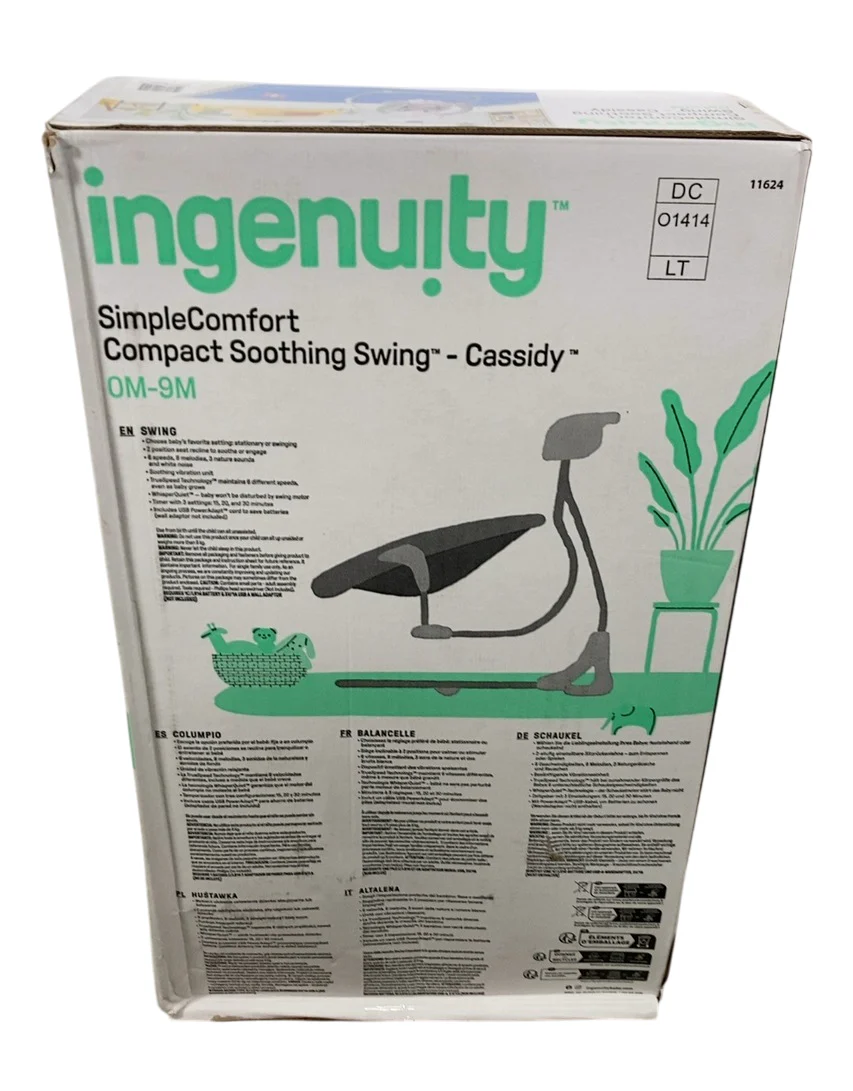 Ingenuity Simple Comfort 2-in-1 Swing Rocker, Pink Cassidy - Image 4