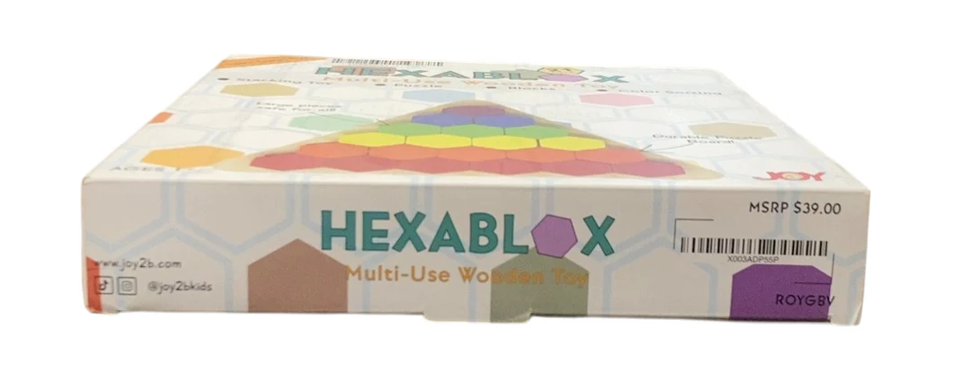 Joy2b Hexablox, 21 Piece Set, ROYGBV - Image 3