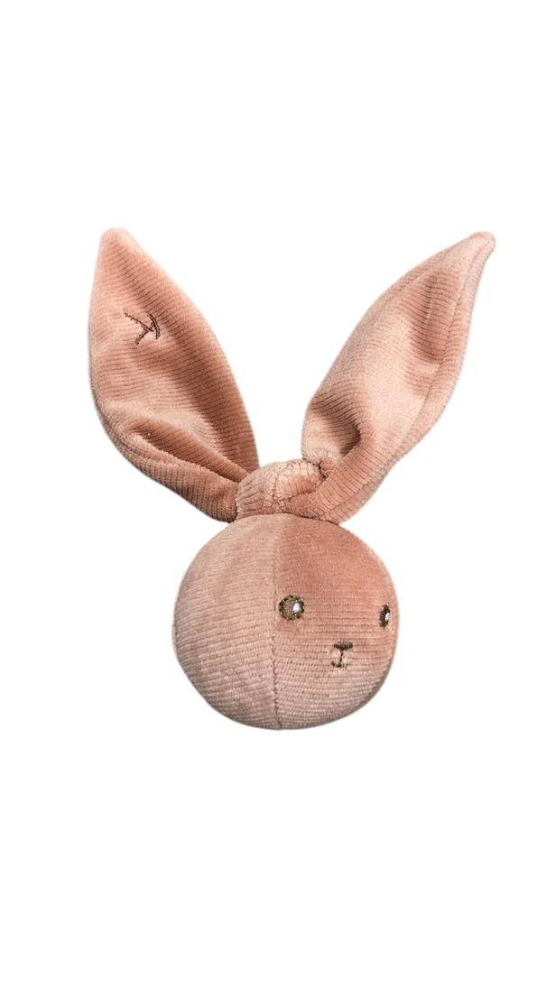 Kaloo Rabbit Rattle Ball, Terracotta - Image 3