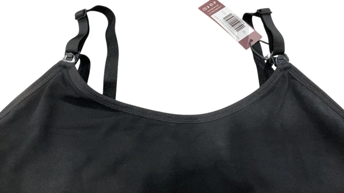 Kindred Bravely Sublime Bamboo Maternity & Nursing Cami, Black, XL - Image 3