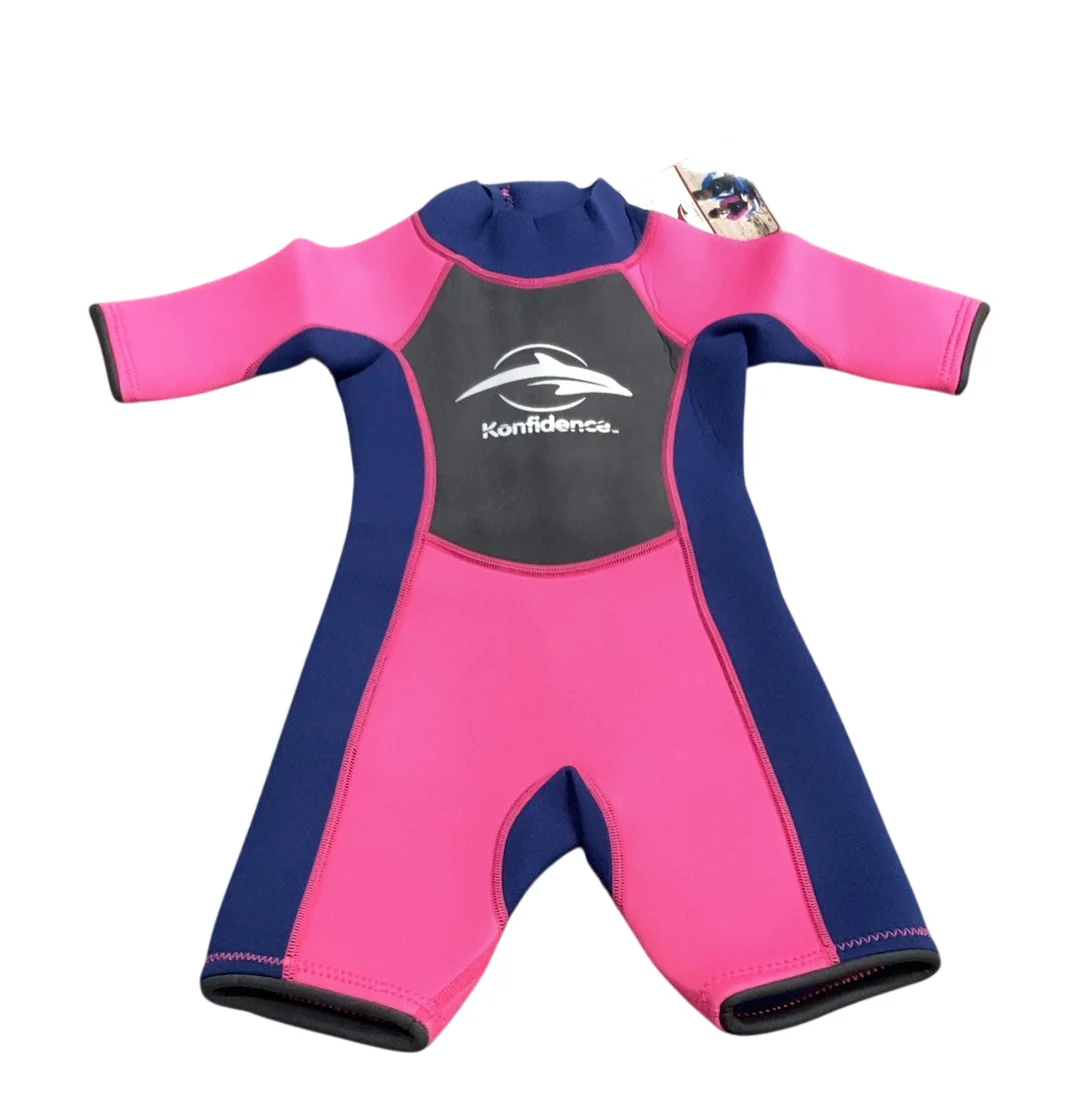 Konfidence Shortie Child Wetsuit, 3-4 yrs, Pink