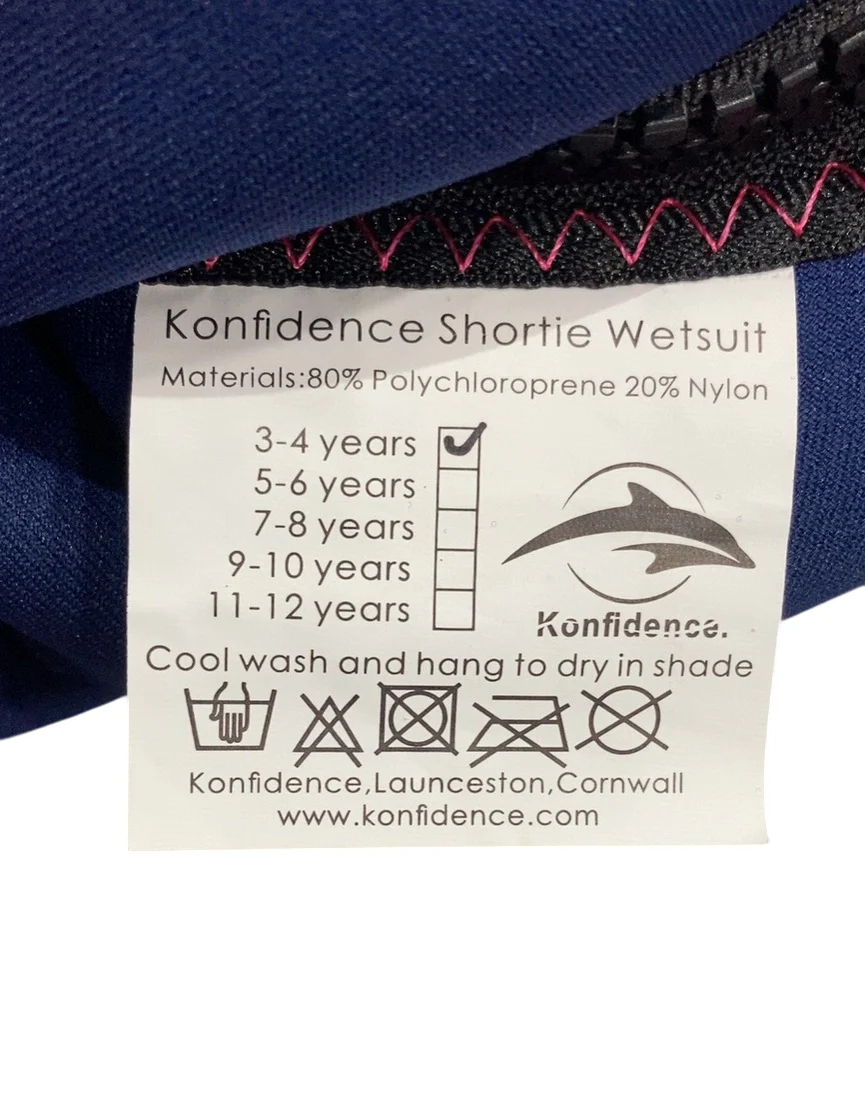 Konfidence Shortie Child Wetsuit, 3-4 yrs, Pink - Image 4