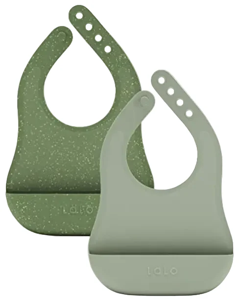 Lalo The Bib 2 Pack, Sage