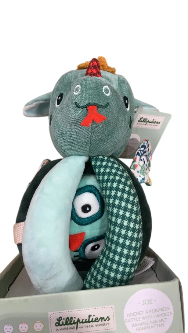Lilliputiens Plush Activity Rattle With Handles, Joe - Image 3