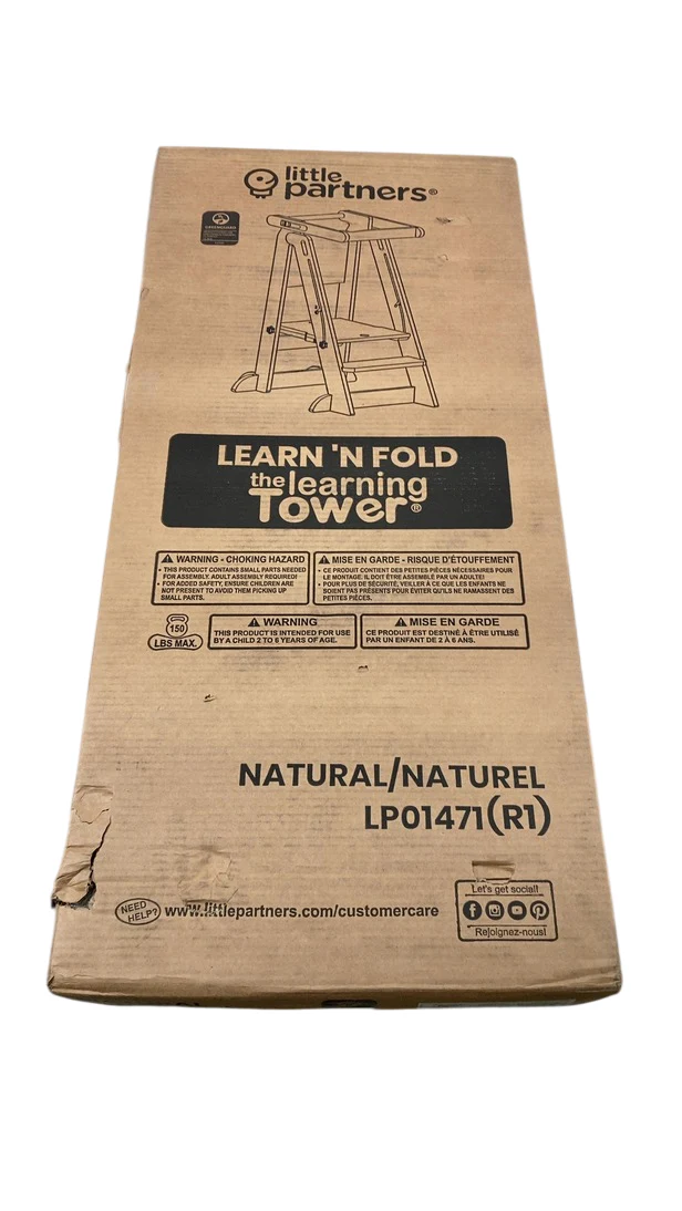 Little Partners Learn ‘N Fold Learning Tower, Natural - Image 3