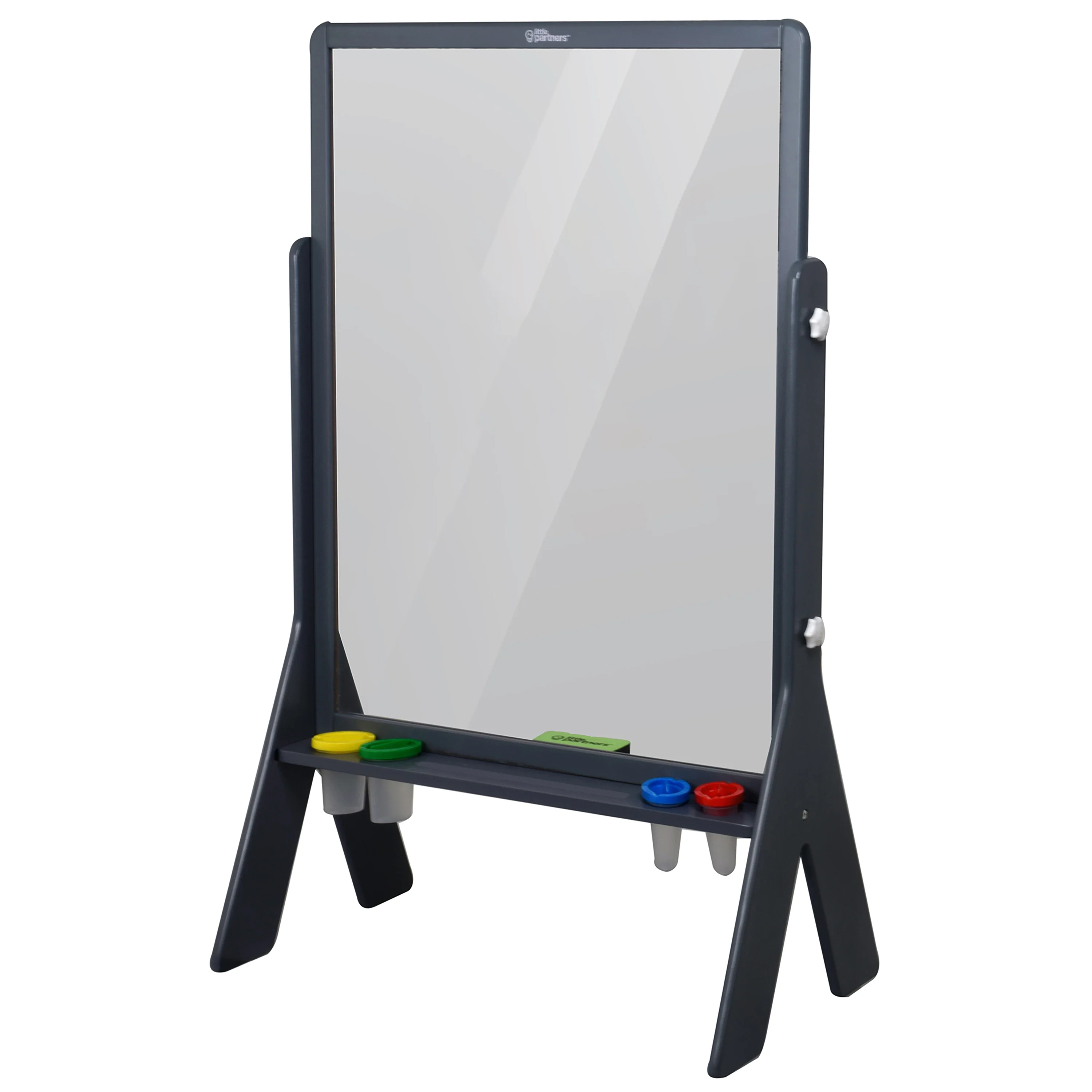 Little Partners Peek-A-Boo Art Easel, Earl Grey - Image 2