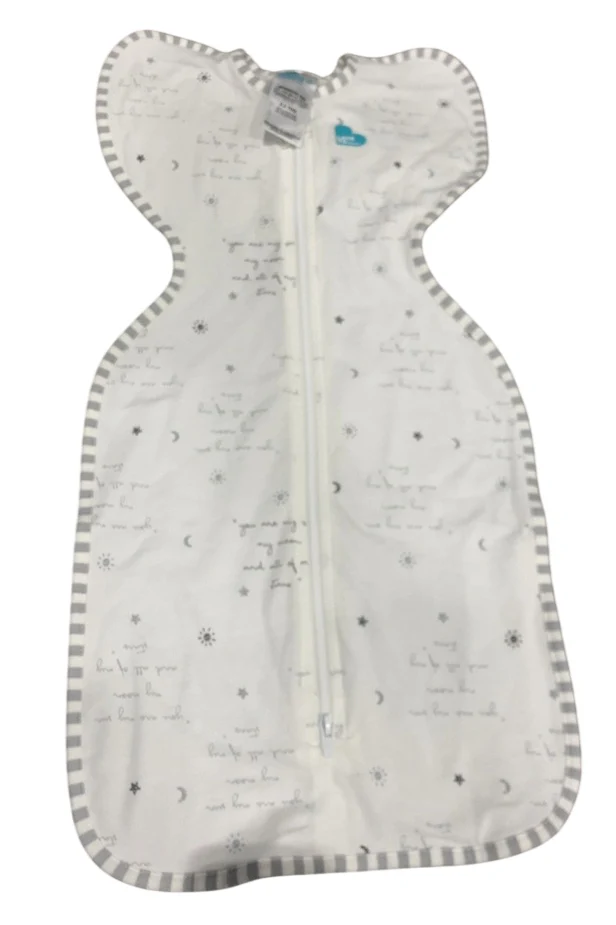 Love To Dream Swaddle Up Lite 0.2 Sleep Sack, Newborn, You Are My White - Image 2