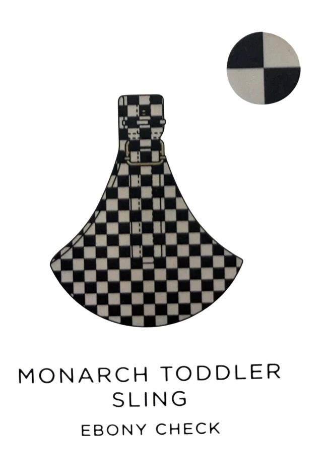Mabē The Monarch Toddler Sling, Ebony Check - Image 5