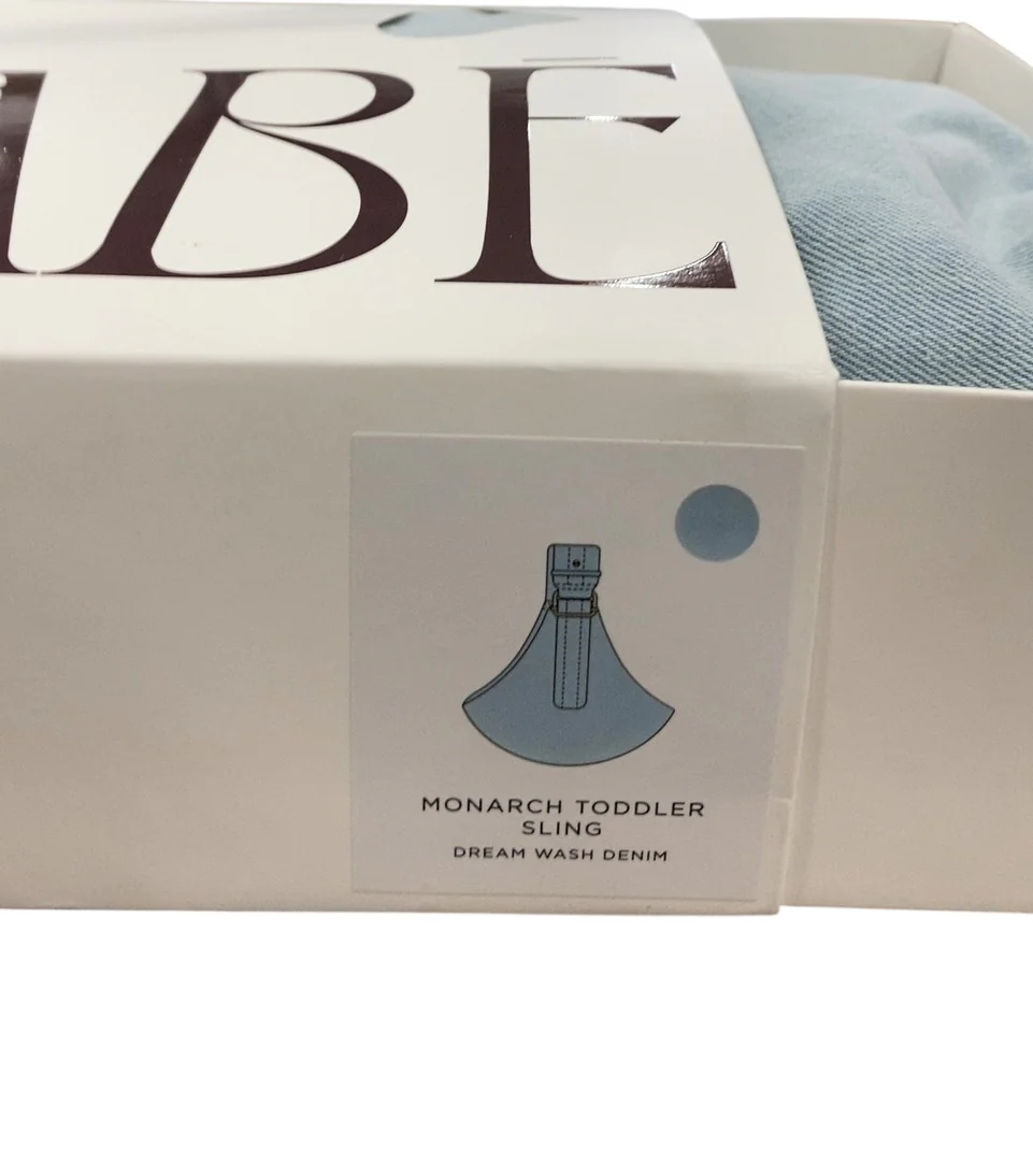 Mabē The Monarch Toddler Sling, Dream Wash Denim - Image 3