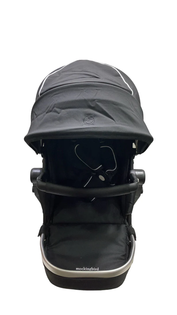 Mockingbird 2nd Seat Kit 2.0, Black, Silver With Black Leather, Windowpane - Image 5