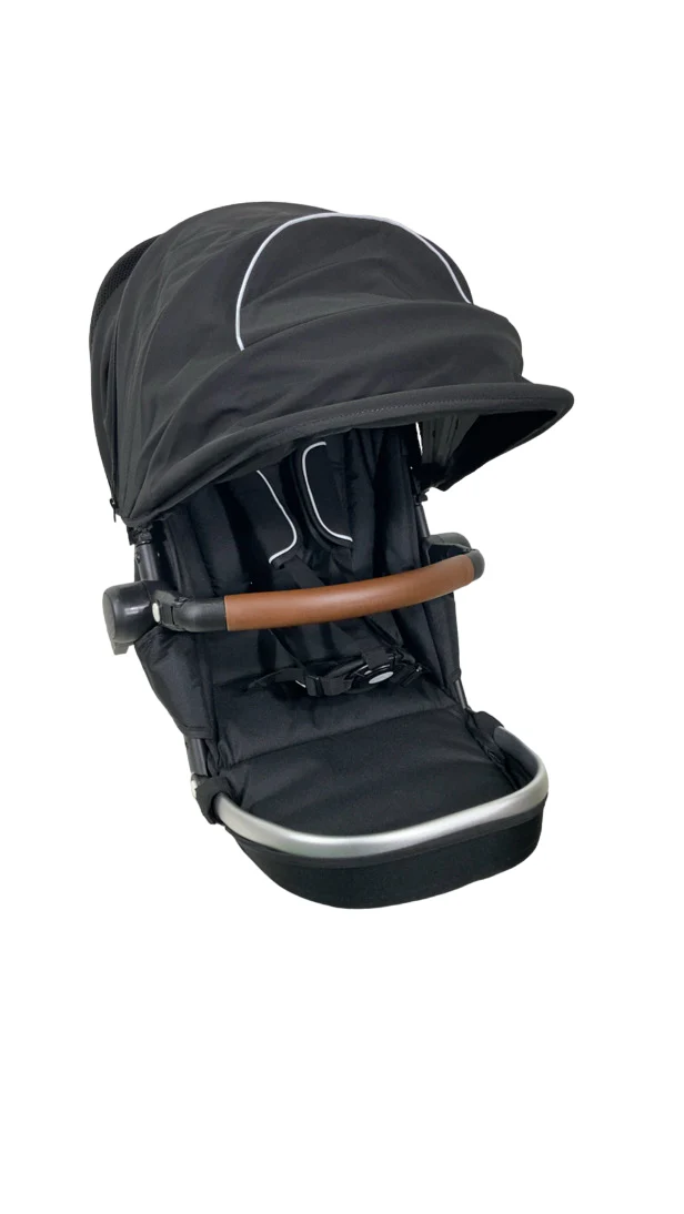 Mockingbird 2nd Seat Kit 2.0, Black, Silver With Penny Leather, Watercolor Drops - Image 2