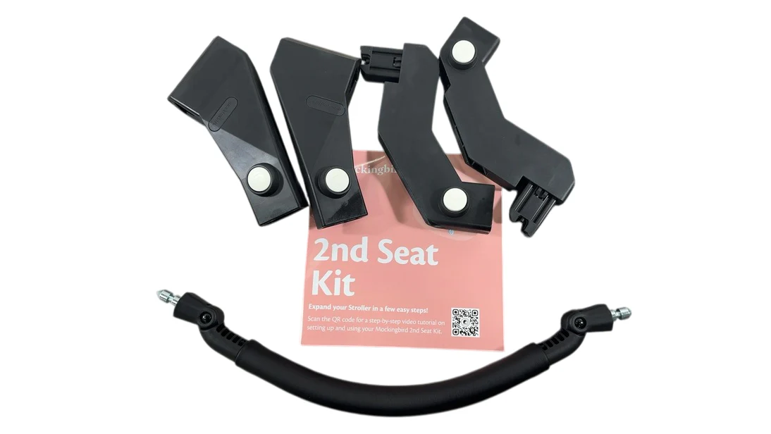 Mockingbird 2nd Seat Kit 2.0, No Canopy, No Canopy, Silver With Black Leather - Image 3