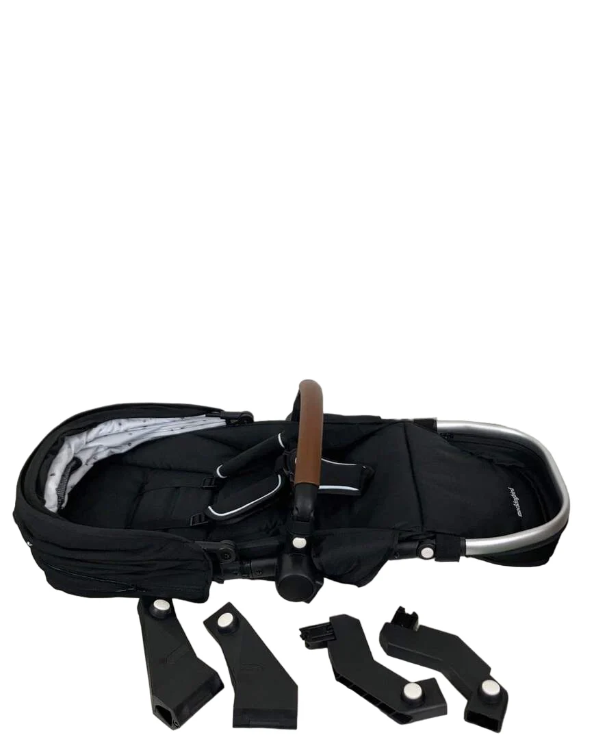 Mockingbird 2nd Seat Kit 2.0, Silver with Penny Leather, Watercolor Drops, Black - Image 4