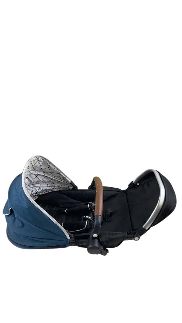 Mockingbird 2nd Seat Kit with Extendable Canopy, Sea, Silver With Penny Leather, Windowpane - Image 2