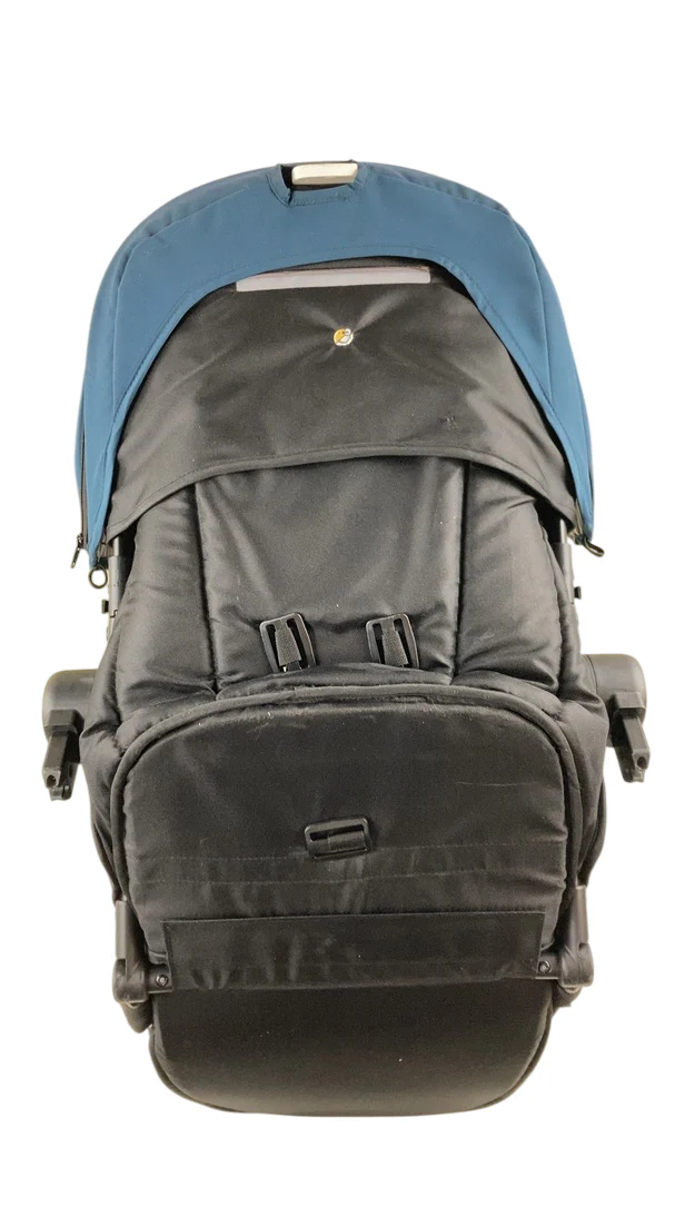 Mockingbird 2nd Seat Kit with Extendable Canopy, Sea, Silver With Penny Leather, Windowpane - Image 3