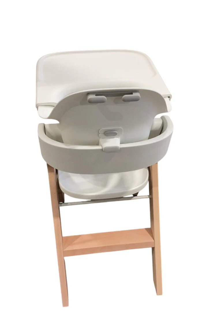 Mockingbird High Chair, Natural Beech, White - Image 2