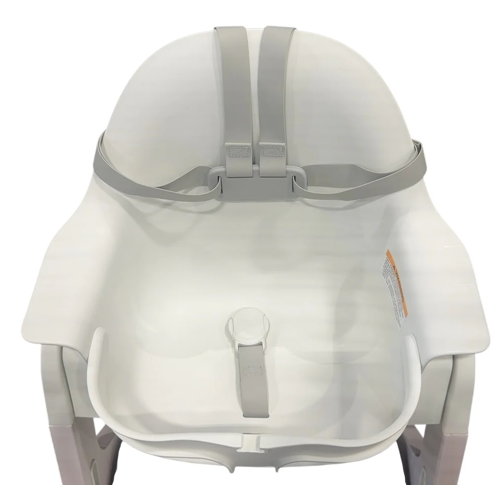 Mockingbird High Chair, Cloud Washed Beech, White - Image 2