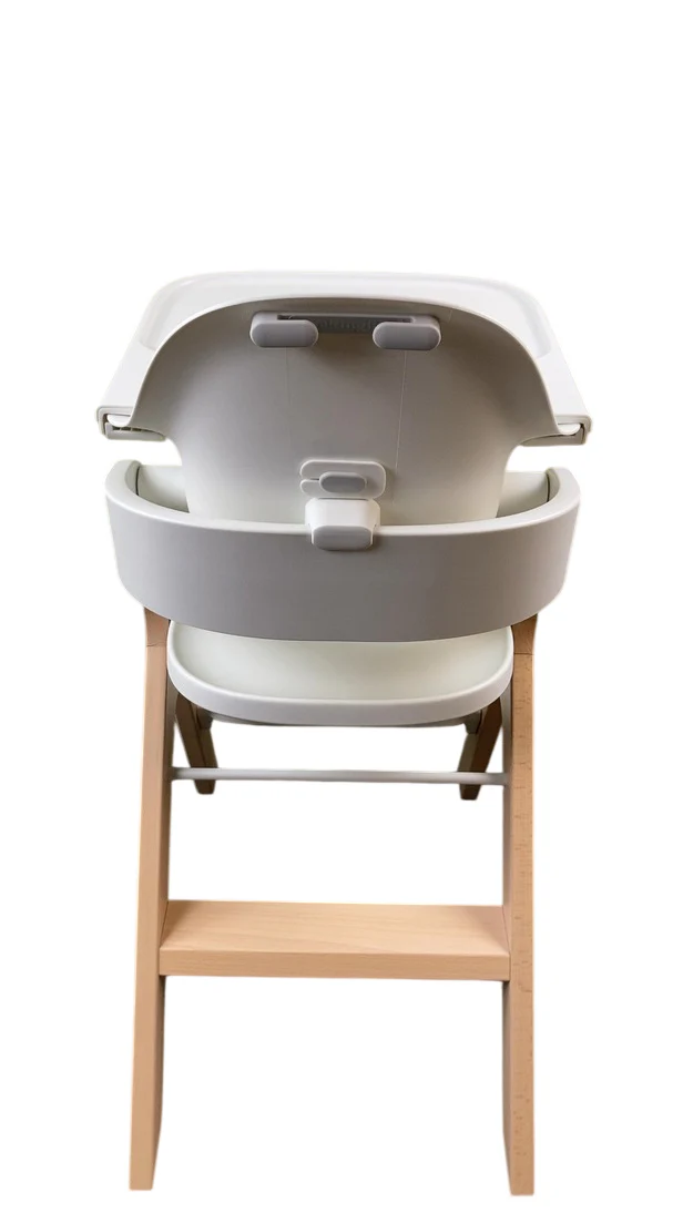 Mockingbird High Chair, Natural Beech, White - Image 3