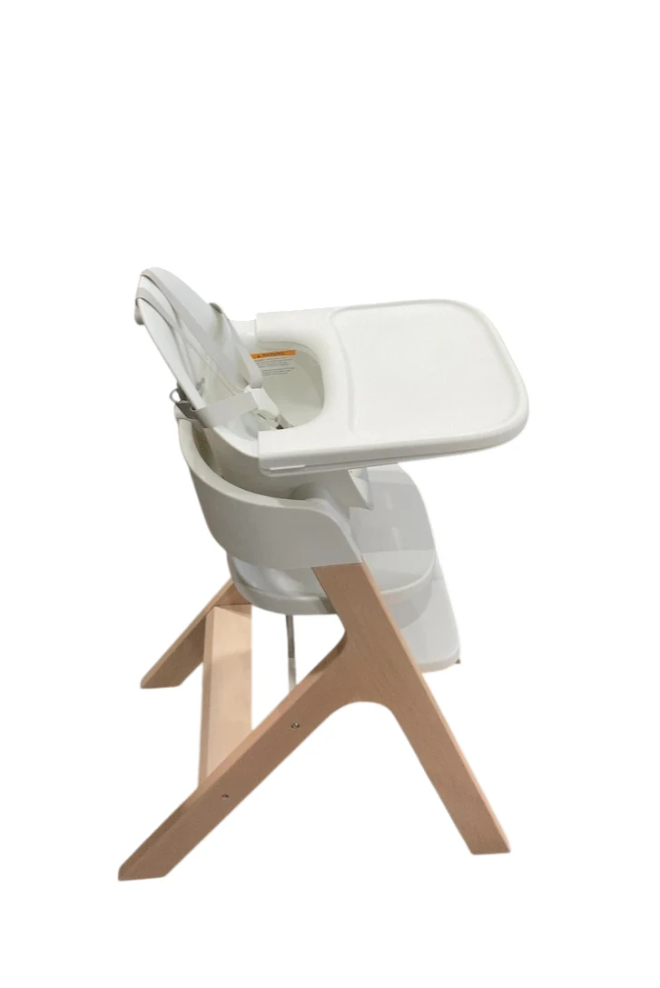 Mockingbird High Chair, Natural Beech, White - Image 3