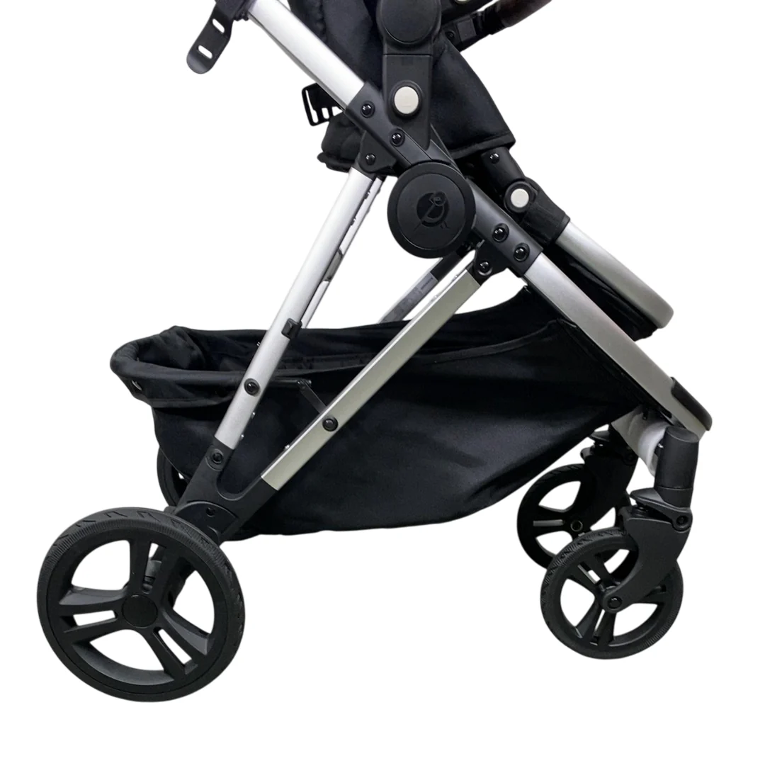 Mockingbird Single 2.0 Stroller, 2025, Black, Silver With Penny Leather, Windowpane - Image 9