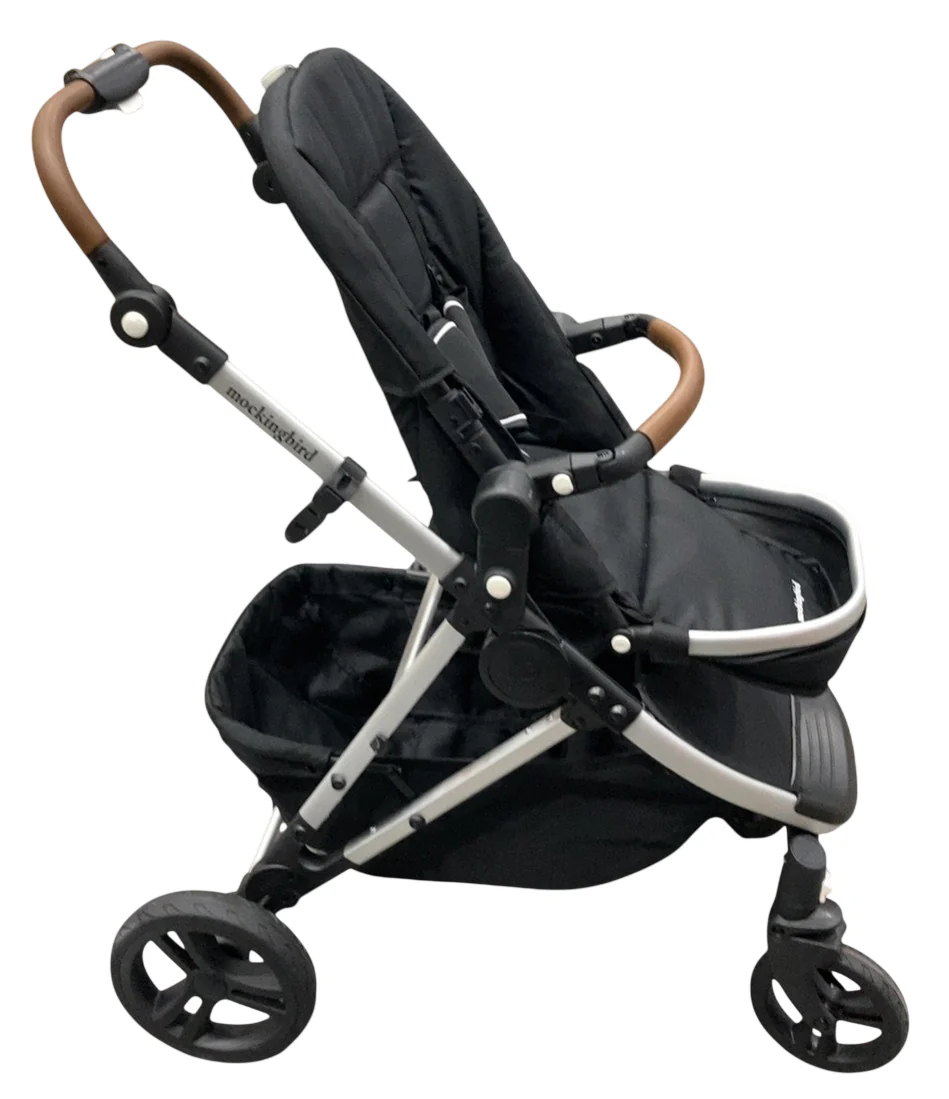 Mockingbird Single 2.0 Stroller, 2025, No Canopy, No Canopy, Silver With Penny Leather - Image 2