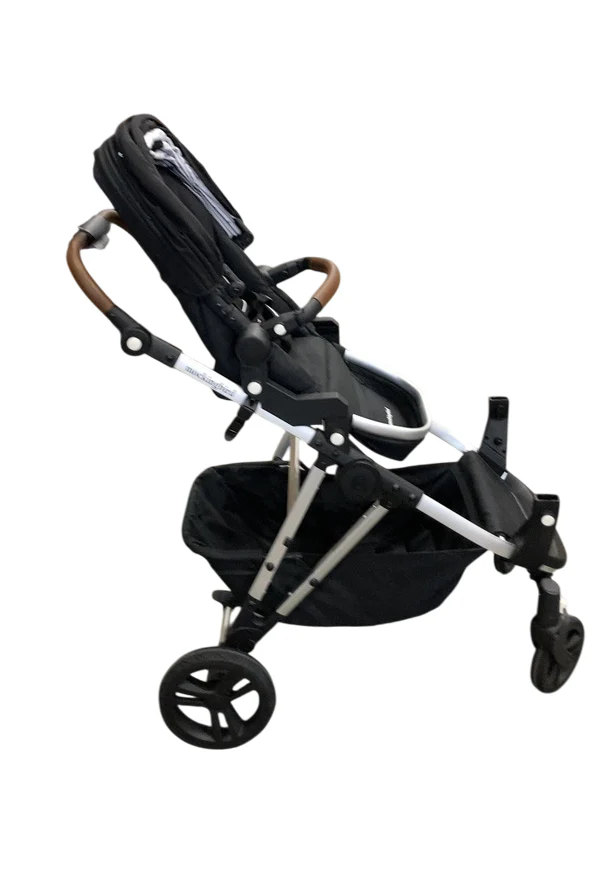 Mockingbird Single to Double 2.0 Stroller, 2025, Black, Silver With Penny Leather, Watercolor Drops - Image 2