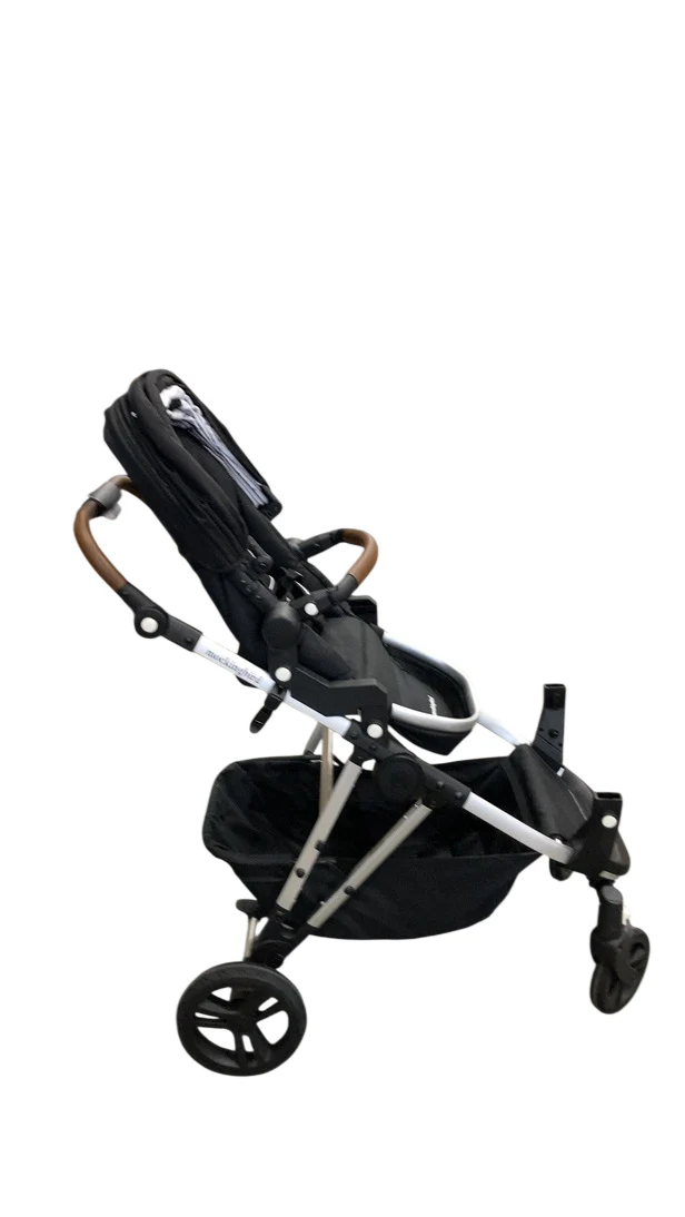Mockingbird Single to Double 2.0 Stroller, 2025, Black, Silver With Penny Leather, Watercolor Drops - Image 2