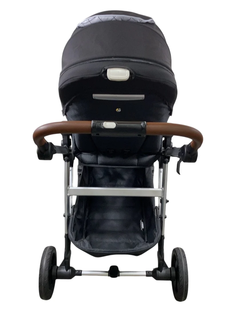 Mockingbird Single to Double 2.0 Stroller, 2025, Black, Silver With Penny Leather, Windowpane - Image 4