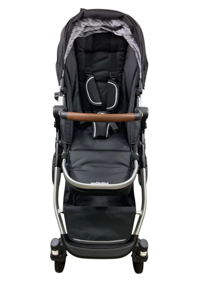 Mockingbird Single to Double 2.0 Stroller, 2025, Black, Silver With Penny Leather, Windowpane - Image 6