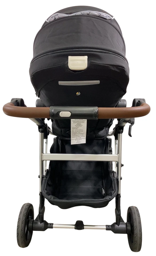 Mockingbird Single to Double 2.0 Stroller, 2025, Black, Silver With Penny Leather, Windowpane - Image 6