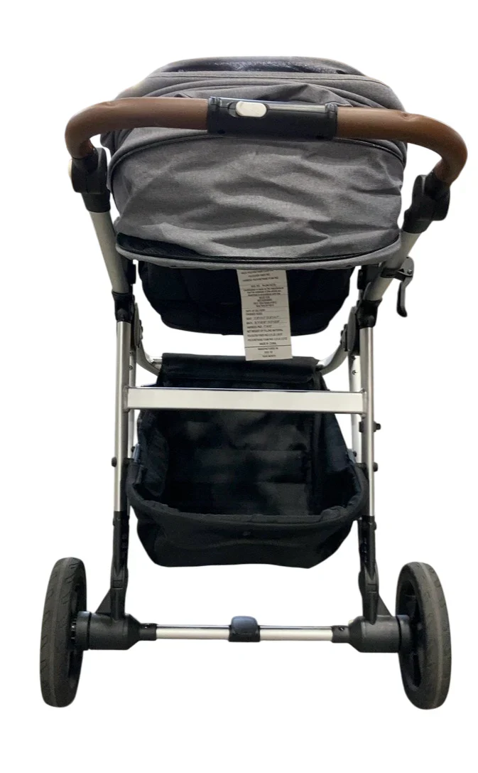 Mockingbird Single to Double 2.0 Stroller, 2025, Heather grey, Silver With Penny Leather, Solid Grey - Image 3