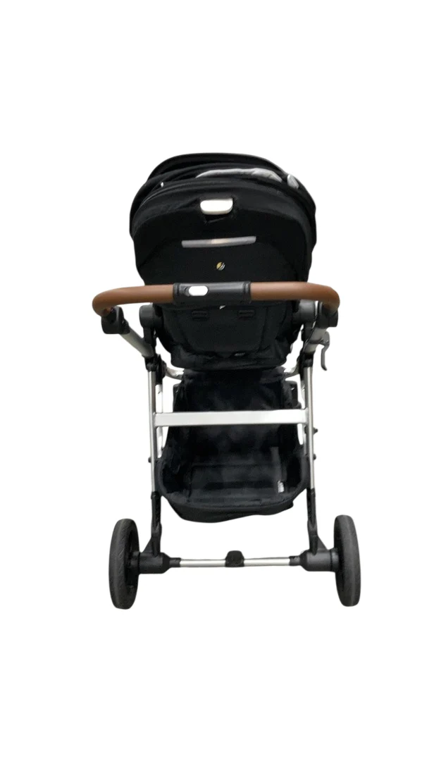 Mockingbird Single to Double 2.0 Stroller, Black, Watercolor Drops, Silver With Penny Leather, 2025 - Image 4