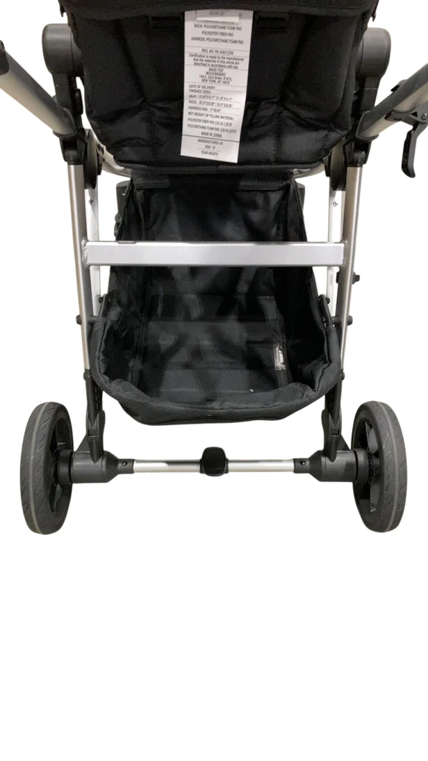 Mockingbird Single to Double 2.0 Stroller, Sea, Windowpane, Silver With Penny Leather, 2025 - Image 5