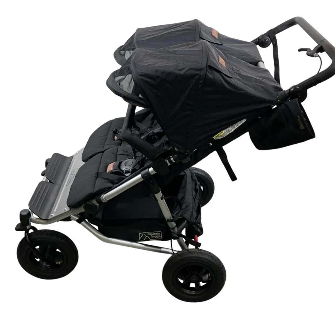 Mountain Buggy Duet Double Stroller, 2024, Black - Image 3