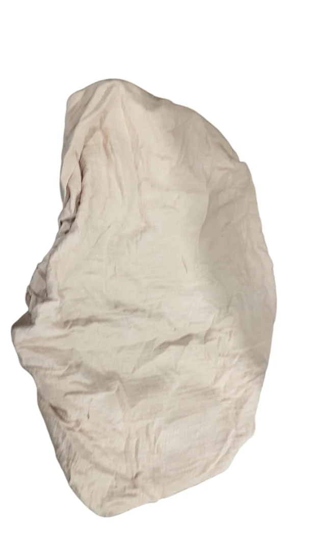 Mushie Extra Soft Muslin Fitted Changing Pad Cover, Fog - Image 2