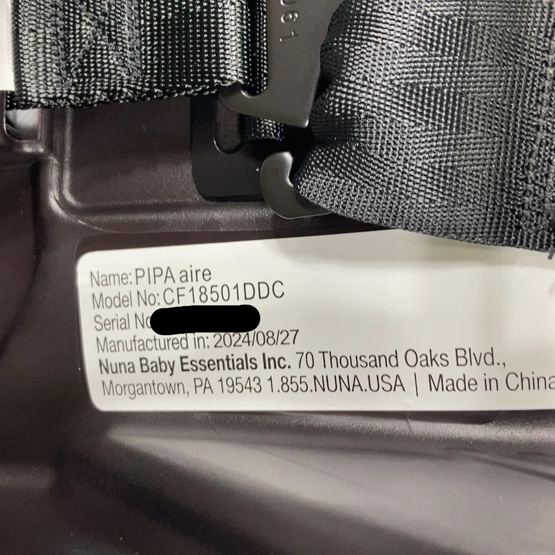 Nuna Pipa Aire RX Infant Car Seat, Droplet Dot, 2024 - Image 11