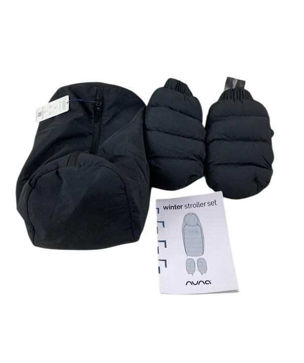 Nuna Winter Stroller Set Mittens Only, Caviar